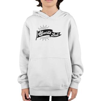 Sports Ball Flag Vintage Youth Hoodie | Mazezy DE