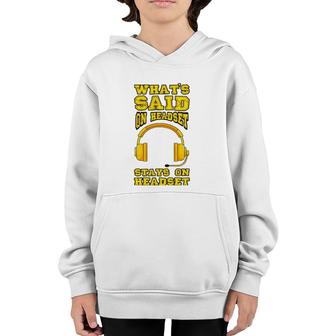 Stage Manager Headset Pun Theater Musical Gift Youth Hoodie | Mazezy