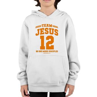 Team Jesus Go And Make Disciples Christian Gift Tee Youth Hoodie | Mazezy