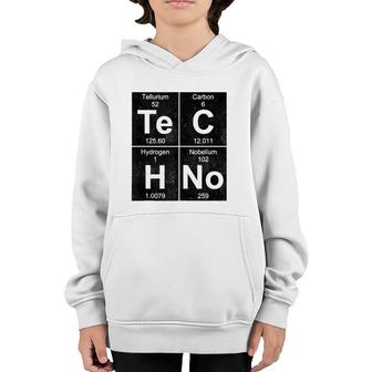 Techno Elements Rave Festival Techno Youth Hoodie | Mazezy