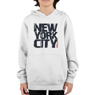 The United States Of America New York City Typography Youth Hoodie | Mazezy