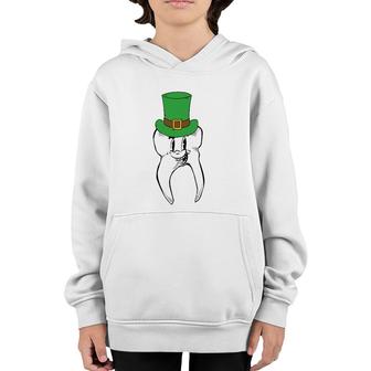 Tooth St Patrick's Day Cute Dental Assistant Irish Gift Gifts Youth Hoodie | Mazezy