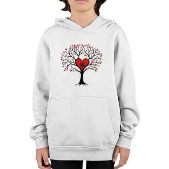 Tree Hearts I Love You Asl Sign Language Valentine's Day Youth Hoodie | Mazezy CA