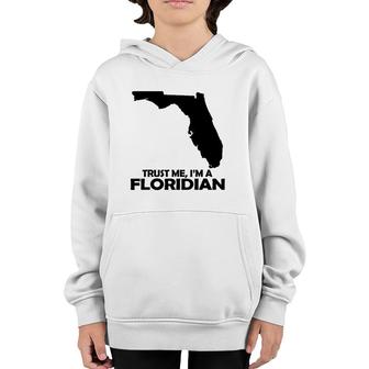Trust Me, I'm A Floridian Unisex Casual Graphical Dress Youth Hoodie | Mazezy