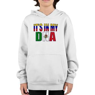 Venezuelan And Mexican Mix Dna Perfection Heritage Youth Hoodie | Mazezy