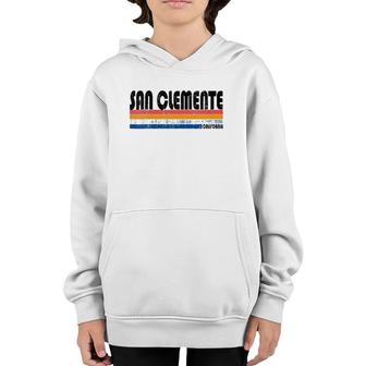 Vintage 70S 80S Style San Clemente California V-Neck Youth Hoodie | Mazezy