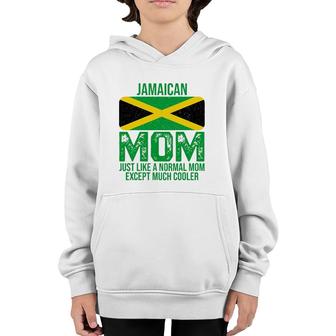 Vintage Jamaican Mom Jamaica Flag Design For Mother's Day Youth Hoodie | Mazezy