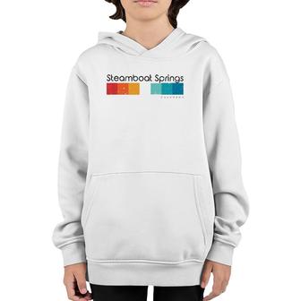 Vintage Steamboat Springs Colorado Co Retro Design Youth Hoodie | Mazezy