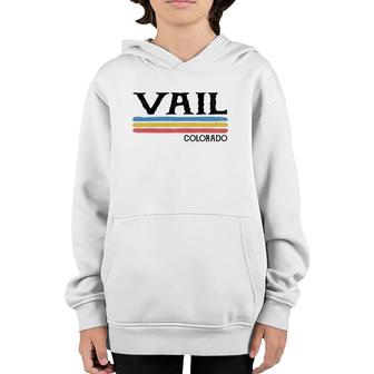 Vintage Vail Colorado Co Souvenir Gift Youth Hoodie | Mazezy