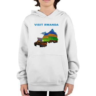 Visit Rwanda Republic Of Rwanda Youth Hoodie | Mazezy