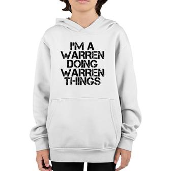 Warren Funny Surname Family Tree Birthday Reunion Gift Idea Youth Hoodie | Mazezy