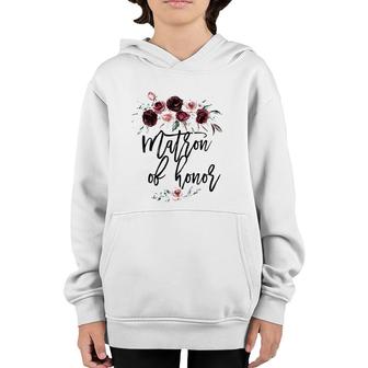 Wedding Gift For Best Friend Sister Mother Matron Of Honor Youth Hoodie | Mazezy