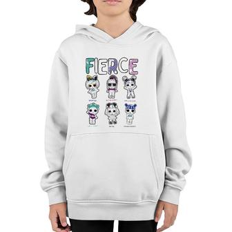 Womens Lol Surprise Fierce Squad Group Shot Youth Hoodie | Mazezy