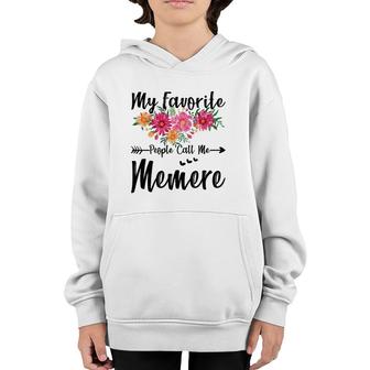 Womens My Favorite People Call Me Memere Mother's Day Youth Hoodie | Mazezy
