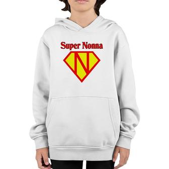 Womens Super Nonna The Italian Grandmother Youth Hoodie | Mazezy