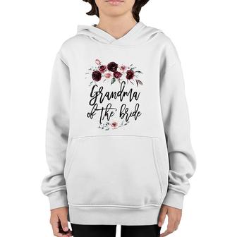 Womens Wedding Shower Gift For Grandmother Grandma Of The Bride Youth Hoodie | Mazezy