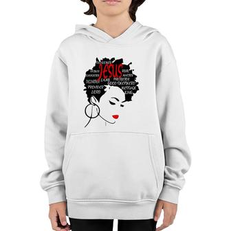 Word Art Hairchristian Fashion Gifts Youth Hoodie | Mazezy