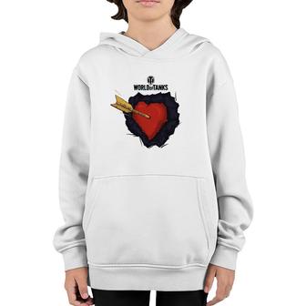 World Of Tanks Valentine's Day Couple Youth Hoodie | Mazezy CA
