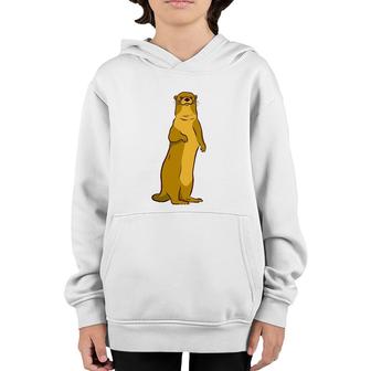 Yellow Weasel Animal Lover Gift Youth Hoodie | Mazezy