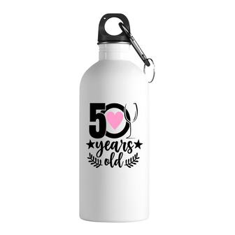 50Th Birthday Gift Happy Birhtday 50 Years Old Stainless Steel Water Bottle - Seseable