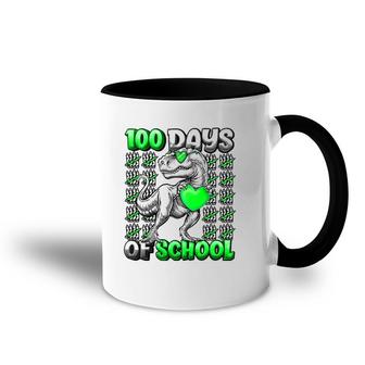 100 Days Of School Trex 100 Days Smarter 100Th Day Of School Accent Mug | Mazezy