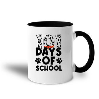 101 Days Of School Dalmatian Dog Accent Mug | Mazezy