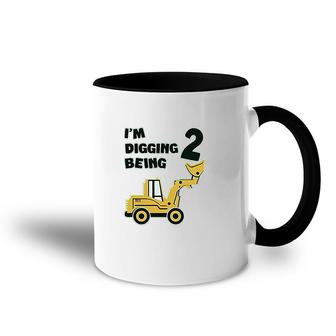 2nd Birthday For Boy Birthday Gift Toddler Two Accent Mug - Seseable