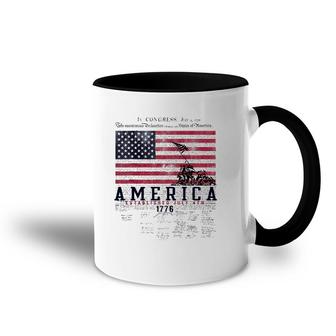 4Th Of July America Established July 4Th 1776 Ver2 Accent Mug | Mazezy