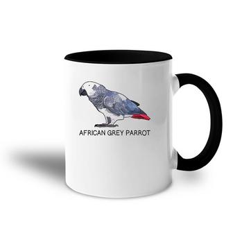 African Grey Parrot Bird Lover Accent Mug | Mazezy