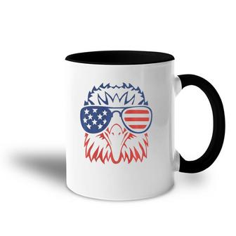 American Bald Eagle Usa Flag 4Th Of July Eagle Usa Tee Premium Accent Mug | Mazezy