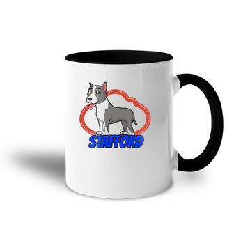 American Stafford Terrier Dog Owner Accent Mug | Mazezy
