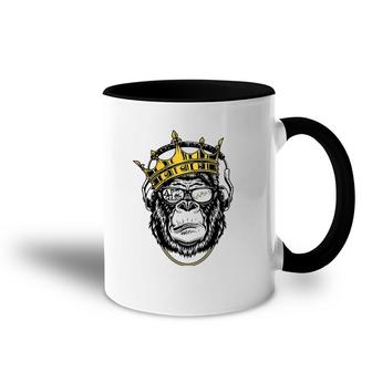 Ape Gang For Life Crown Stock Market Options Trader Apparel Accent Mug | Mazezy