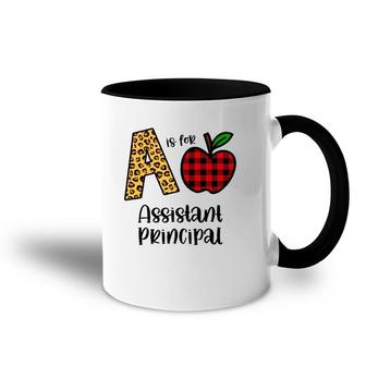 Apple A Is For Assistant Principal Back To School Accent Mug | Mazezy