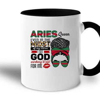 Aries Girls Aries Queen Ever In The Most Of My Storm Birthday Gift Accent Mug - Seseable