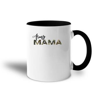 Army Mama Camo Support Your Soldier Army Family Love Accent Mug | Mazezy