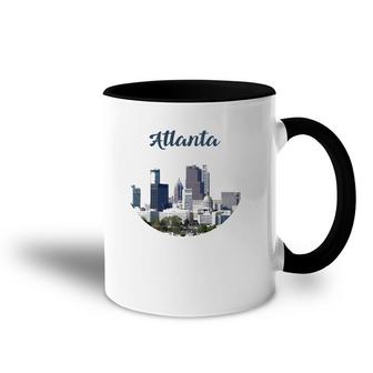 Atlanta Skyline Graphic Design City Usa America Outfit Accent Mug | Mazezy