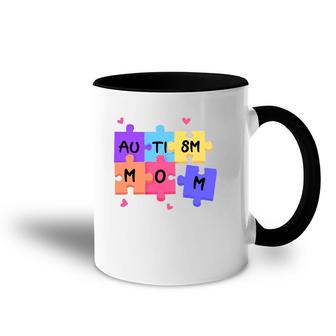 Autism Awareness Autism Support Mom Women Accent Mug | Mazezy