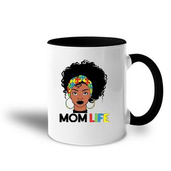 Autism Mom Life Bandana Mother’S Day Afro American Black Mom Accent Mug | Mazezy