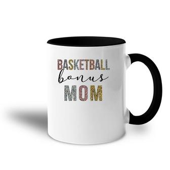 Basketball Bonus Mom Basketball Mom Leopard Mother's Day Accent Mug | Mazezy