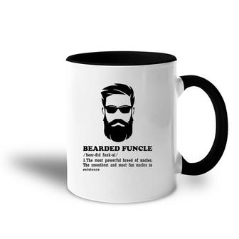 Bearded Funcle Funny Uncle Definition Funny Costume Accent Mug | Mazezy