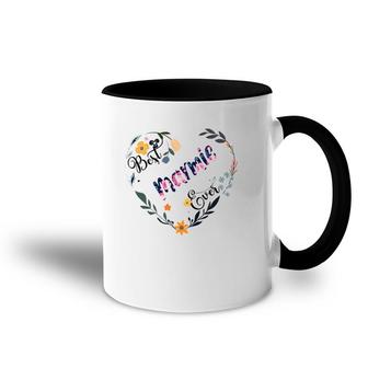 Best Marmie Ever Flower Blessed Grandma Mother's Day Gift Accent Mug | Mazezy