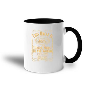 Best Uncle In The World Gift For Uncle Accent Mug | Mazezy
