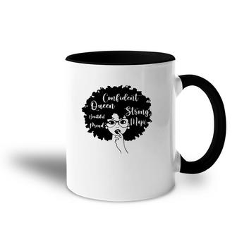 Black Queen Magic Confident Beautiful Strong Proud Classic Accent Mug | Mazezy