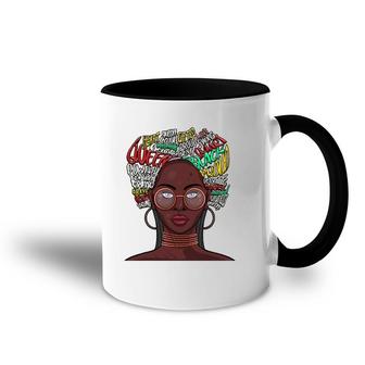 Black Queen S For Women African American Natural Afro Accent Mug | Mazezy