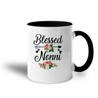 Blessed Nonni Floral Funny Nonni Mother's Day Gift Accent Mug | Mazezy