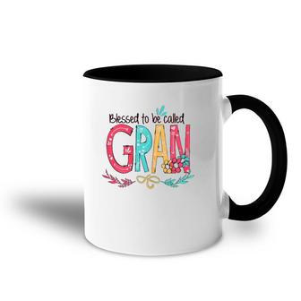 Blessed To Be Called Gran Colorful Mother's Day Gift Accent Mug | Mazezy