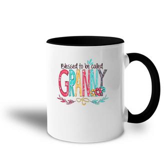 Blessed To Be Called Granny Flower Mother's Day 2022 Ver2 Accent Mug | Mazezy