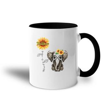 Blessed To Be Called Mawmaw Hippie Elephant Mother's Day Accent Mug | Mazezy DE