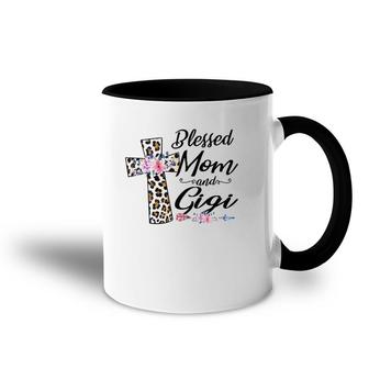Blessed To Be Called Mom And Gigi Floral Mother's Day Accent Mug | Mazezy