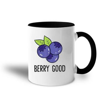 Blueberry Fruit Berry Good Blueberry Fruit Love Blueberries Accent Mug | Mazezy
